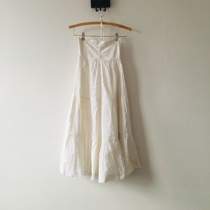 THEORY White Linen Dress Sz. Small